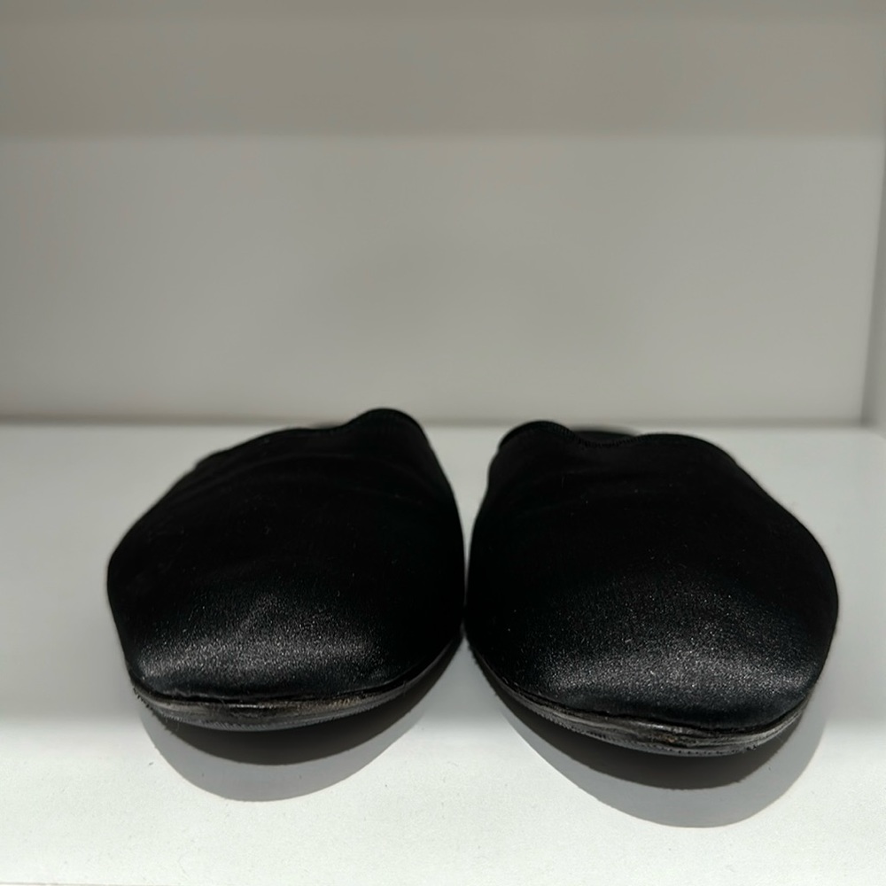 Satin slippers
